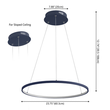 Brice Modern Contemporary Iron Integrated LED Pendant